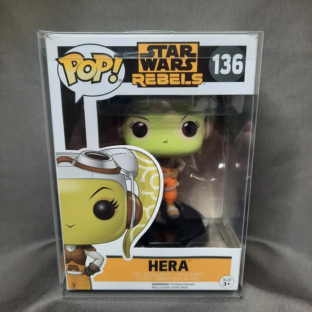 Funko Pop! Star Wars Rebels HERA #136 Vinyl Bobble-Head w/Protector VAULTED