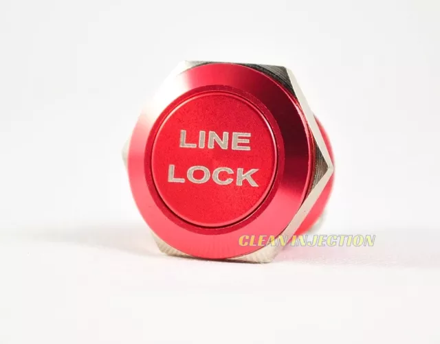 Rosso 19MM Linea Blocco Burnout Momentaneo Attivazione Spingere Button Fase Roll