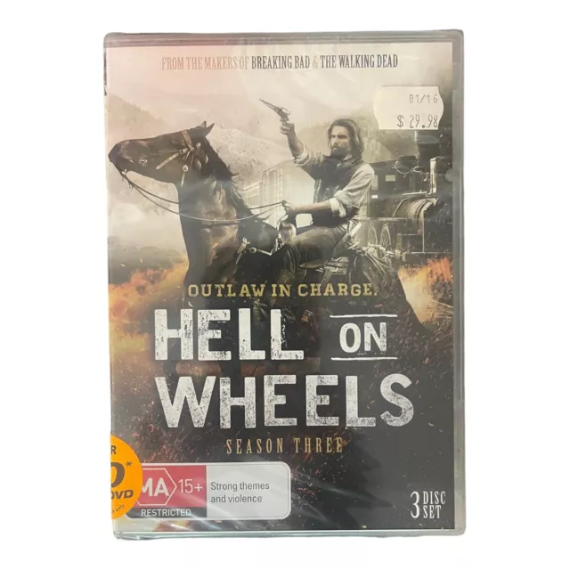 Hell On Wheels Season 3 Three Third DVD NEW Region 4