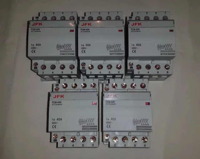 ac modular contactor 40 amp 4 pole lighting heating etc 240 volt coil NEW