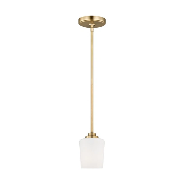 Generation Lighting Windom 1 Light Mini-Pendant, SB/Etch/WH - 6102801-848