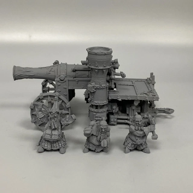 Mortier Dreadquake Nains Du Chaos - Forge World, Assemblé Et Peint Pour Warhammer