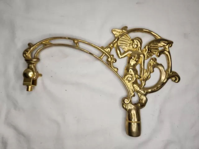 Vintage Brass Ornate Angel Floor Lamp Arm Replacement Part