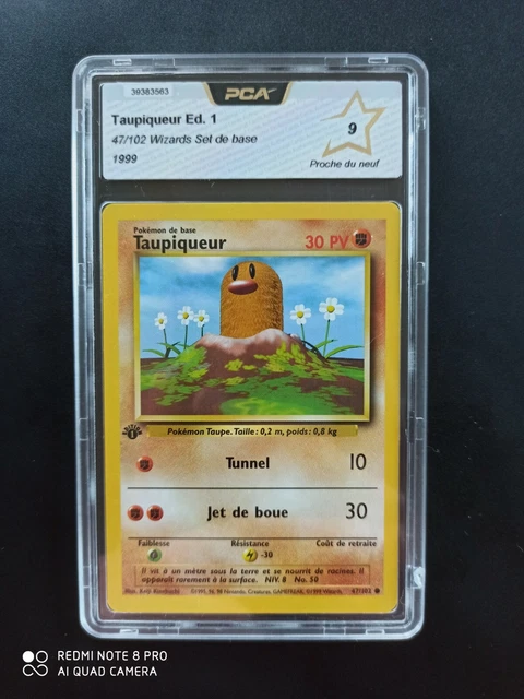 Carte Pokémon Taupiqueur Édition 1 47/102 Wizards - Set De Base - FR - PCA 9