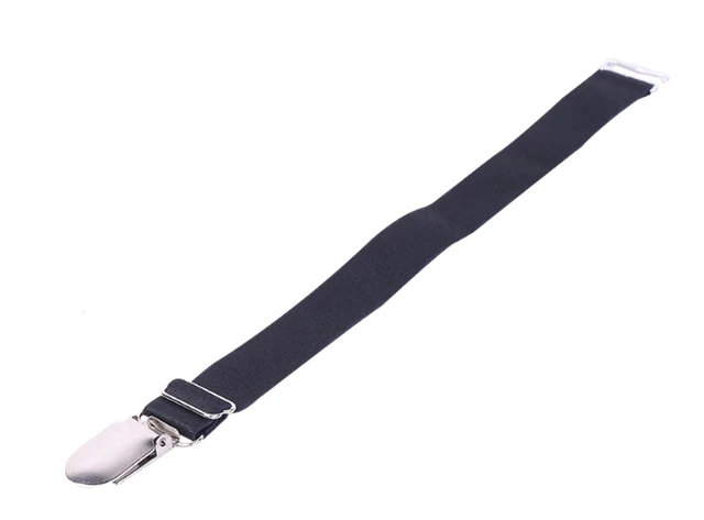 Porte-jarretelle Détachable à Clip Y - Blanc, Métal Et élastique