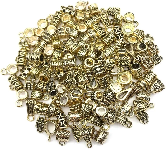 Colgante Fianzas Joyería Colgador Antiguo Oro Colgante Dijes Surtido Lote Mixto 125 piezas