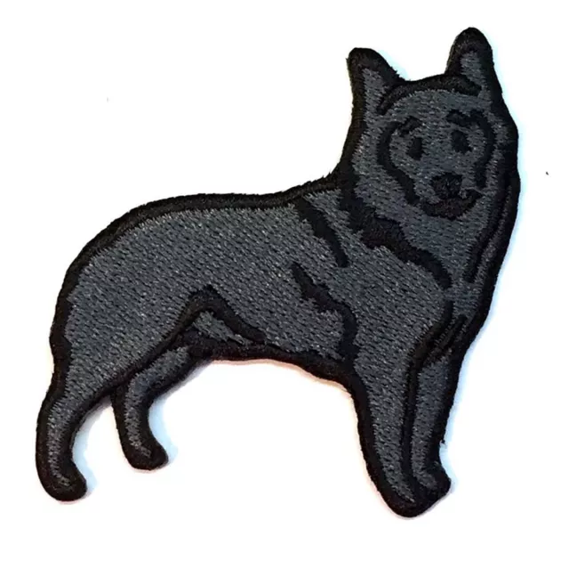 Schipperke Ironing Embroidered Patch