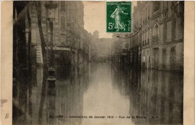 CPA Inondations de Janvier 1910 - Rue de la Mairie (659505)