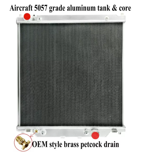 Aluminum Radiator Fit 2003-2007 Ford F-250 F-350 Diesel Turbo 6.0L Powerstroke