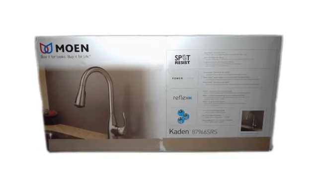 MOEN Kaden Single-Handle Pull-Down Sprayer Kitchen Faucet Stainless