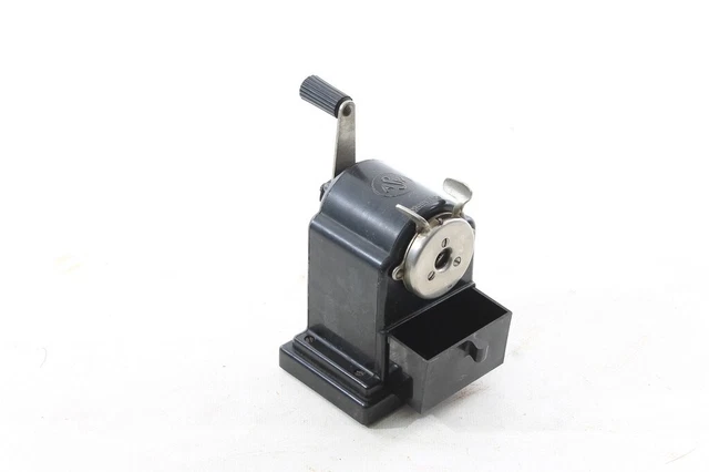 Spitzmaschine Tischanspitzer mit Bakelit Gehäuse Kurbel Vintage Anspitzer