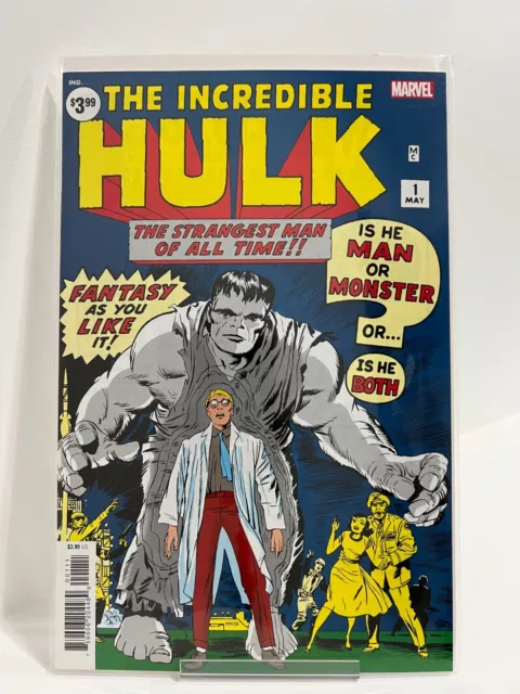 Incredible Hulk #1 Marvel Comics 2019 Facsimile Edition NM