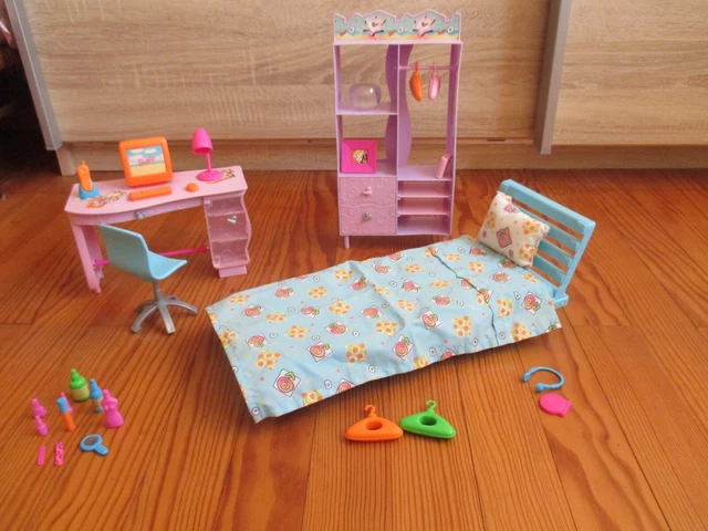 Chambre Barbie N°2150 Version Orange 1978 Mattel Vintage Boîte D'Origine