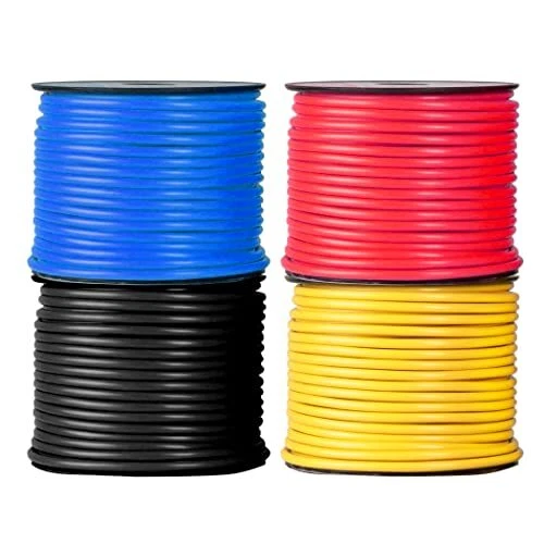 4 Roll 12 Gauge Copper Clad Aluminum Primary Wire - Assorted Color...