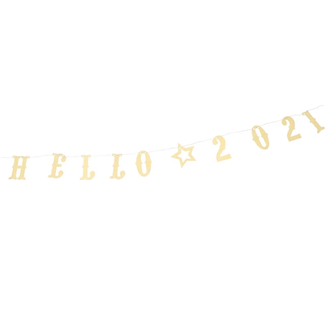 Graduation Party Sign 2021 New Year Hanging Flag Nativity Decor Flash