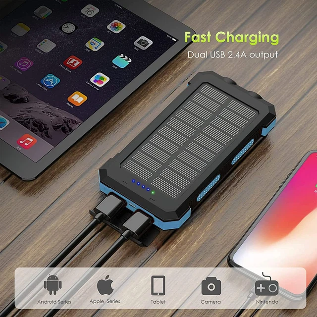 500000mAh Portable Power Bank USB LCD External Battery Charger for Cell Phone