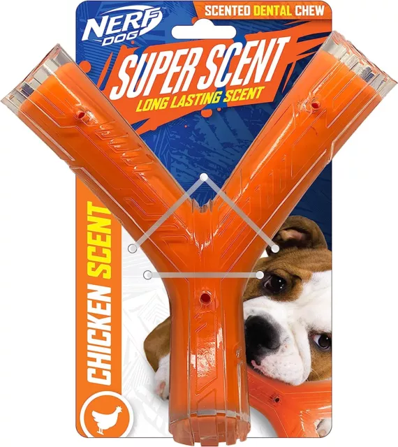 Nerf Scentology Tpr Durable Rubber Dog