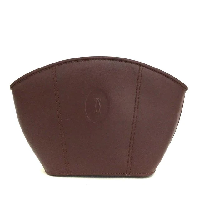 Must De Cartier  Leather Coin Purse Wallet /5L0896