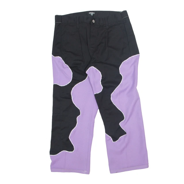 Pantaloni Carhartt Abbott Alterati Viola Regolari Strai Donna W33 L26