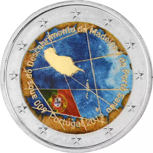 2 Euro Gedenkmünze Portugal 2019 bfr. - Madeira - coloriert Farbig Farbe Color