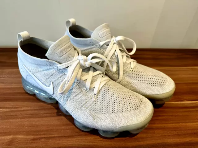 NIKE AIR VAPORMAX Flyknit 2.0 Pure Platinum White UK 10 942842 100 40.00 PicClick UK