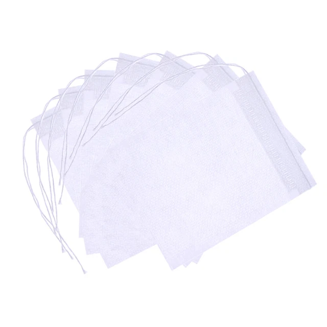 100 pz. 70 * 90 mm filtro a cavo bustina vuota tessuto non tessuto bustina da tè per