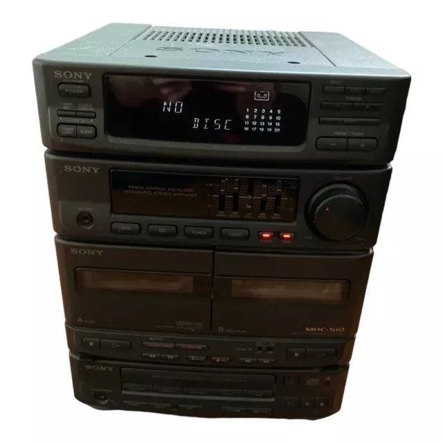 Sony HCD-H51M Compact Disc/Cassettes Deck Receiver Stereo Music Sound