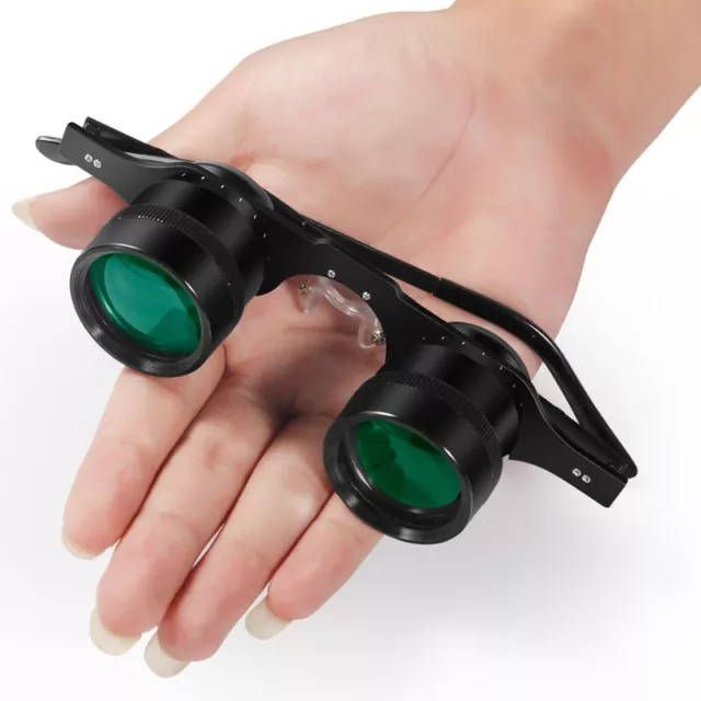 Gafas portátiles binoculares manos libres de pesca con película verde ultra claro telescopio