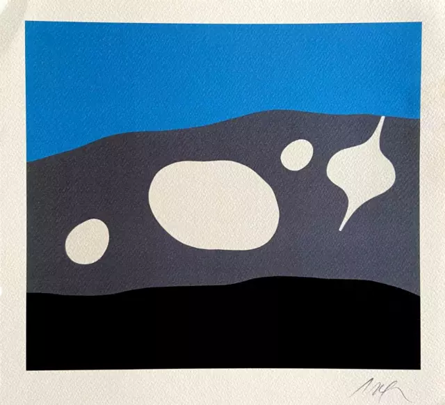 Jean arp Litografía 1987 (Albers Le Corbusier Paul Klee Man Ray Mondrian)