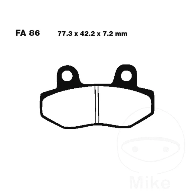 EBC Brake Pads SFA086 For Jonway YY150T-19 150 Grizzy 09-16