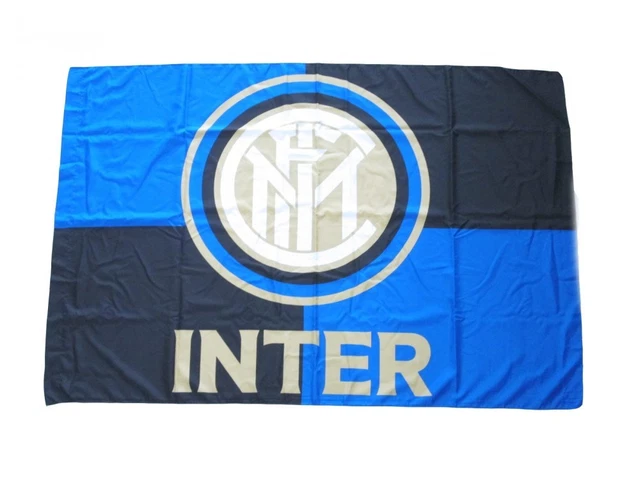 Bandiera Ufficiale Inter FC 100x140 Cm - Neroazzurro, Nuovo Logo, Poliestere, Prodotto Autentico - Foto 3