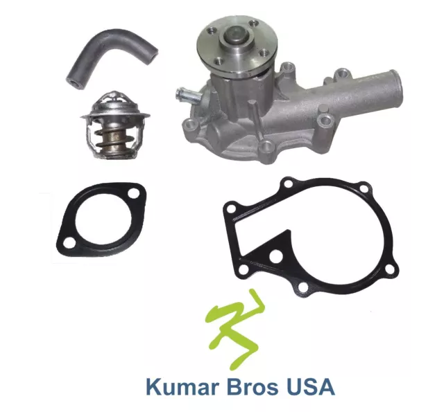 New Water Pump With Return Hose & Thermostat FITS Kubota B2710HSD B2910HSD