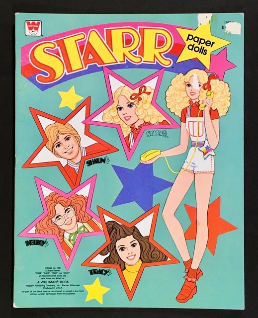 “Starr Paper Dolls" 1980 Whitman Uncut Paper Dolls Vintage “Starr Paper Dolls" 1980 Whitman Uncut Paper Dolls Vintage