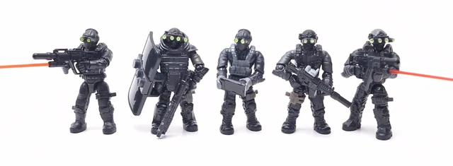 MEGA CONSTRUX BLOKS CALL OF DUTY Night Ops Blackout Squad DXB61 Figures ...