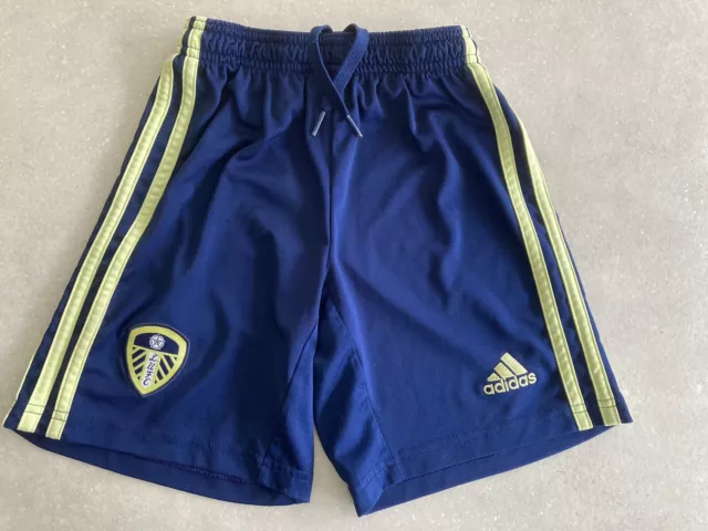 Leeds United Adidas Away Football Shorts 2022/23 S - Small Boys Age 9-10, 140Cm