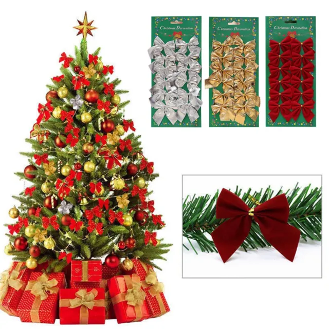 Christmas Decoration Bowknot Christmas Tree Garland Decoration Cute Colorful