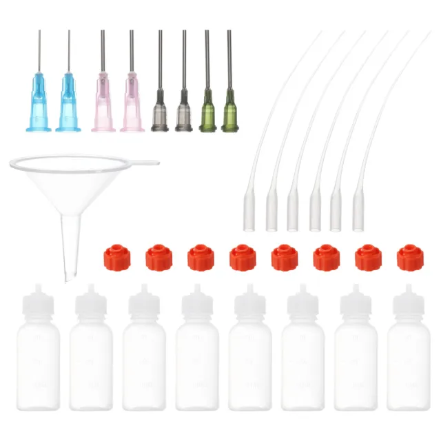 30ml 1oz Precision Tip Squeeze Bottle 1pc / 3pcs Mini Funnels