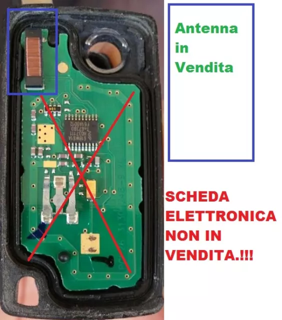 Antenna Transponder Per Chiave Auto Citroen Versione 2/3 Tasti Solo Come In Foto