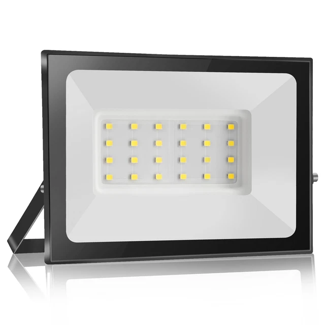 2XLED Fluter Flutlicht Strahler 20W Scheinwerfer Außen Baustrahler Kaltweiß DE 2