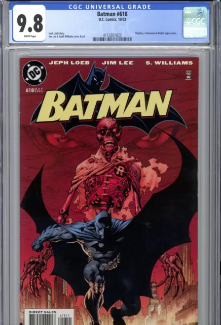 Batman #618 (2003) DC CGC 9.8 White Jim Lee Hush