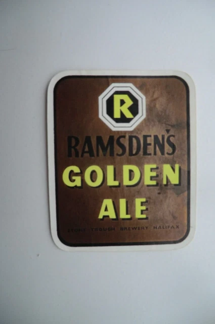 Mint Ramsden Halifax Golden Ale Brewery Beer Bottle Label
