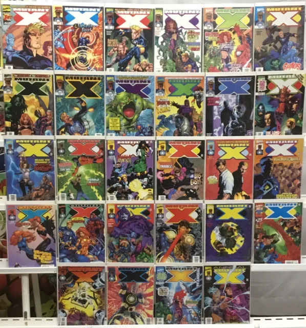 Marvel Comics Mutant X Run Lot 1-32 Plus Annual ‘99, 2000 Missing 19,25-30 VF/NM