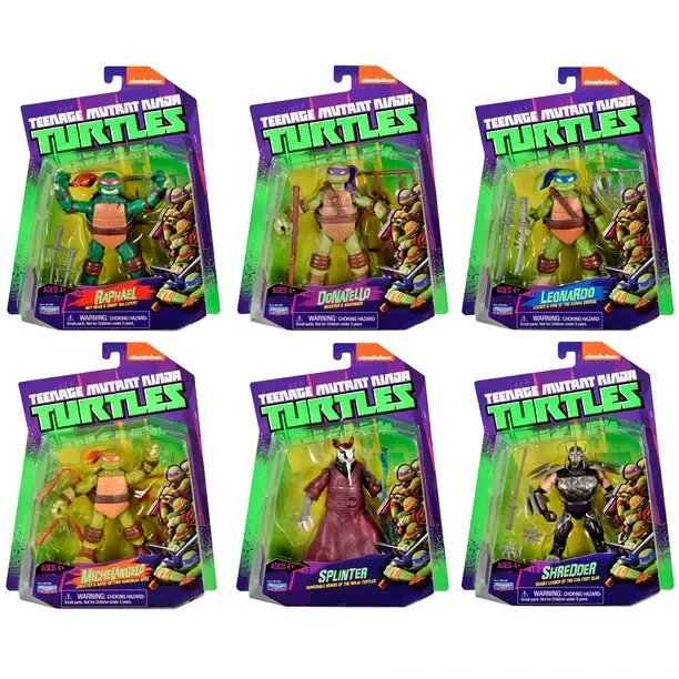 New Teenage Mutant Ninja Turtles 2012 Collection Action Figure Set, 6 Pieces