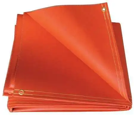 Hi Temp O51-8X10-20-B Welding Curtain,8 Ft. W,10 Ft.,Orange