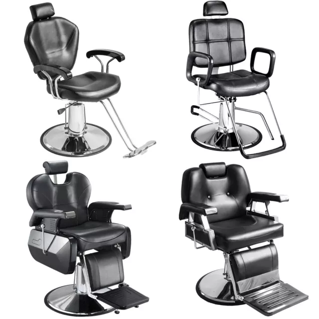 Salon Barber Chair Luxury Hydraulic Reclining Hairdressing Shaving Beauty Tattoo