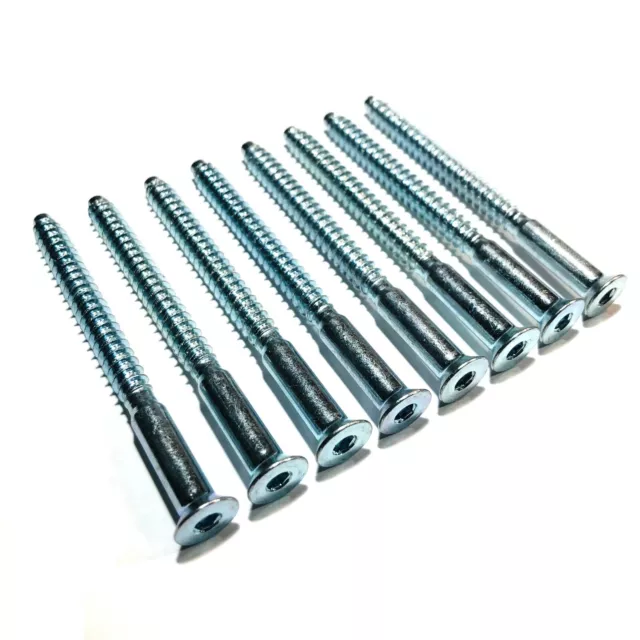 8 x Replacement Shelf Screws for IKEA EXPEDIT 104323 / 104325 - Zinc Color