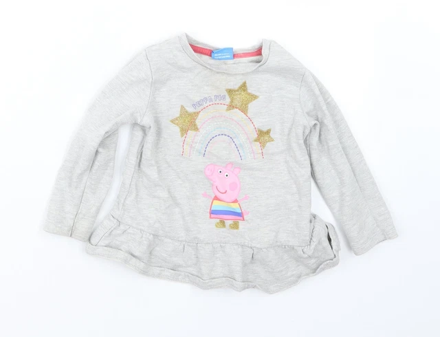 Maglione pullover beige cotone George bambina taglia 18-24 mesi - Peppa Pig
