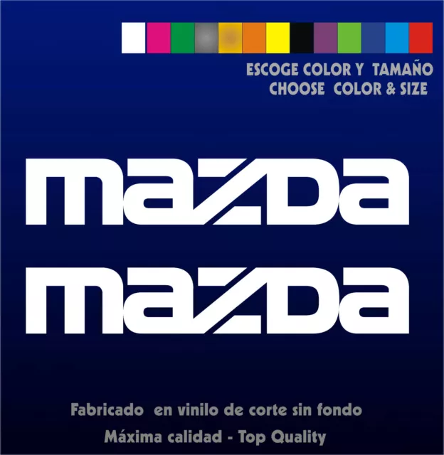 2 x Stickers Vinilo - MAZDA - Pegatina Vinyl Aufkleber Adesivi - Sticker