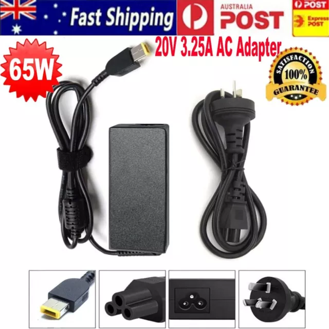 65W 20V 3.25A Adapter Charger for LENOVO ThinkPad YOGA 11e 13e (Rectangle Plug)