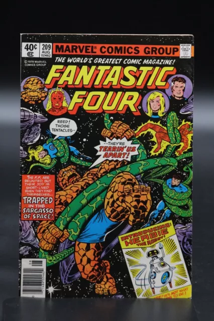 Fantastic Four (1961) #209 1st John Byrne Art On Title 1st App HERBIE VG/FN